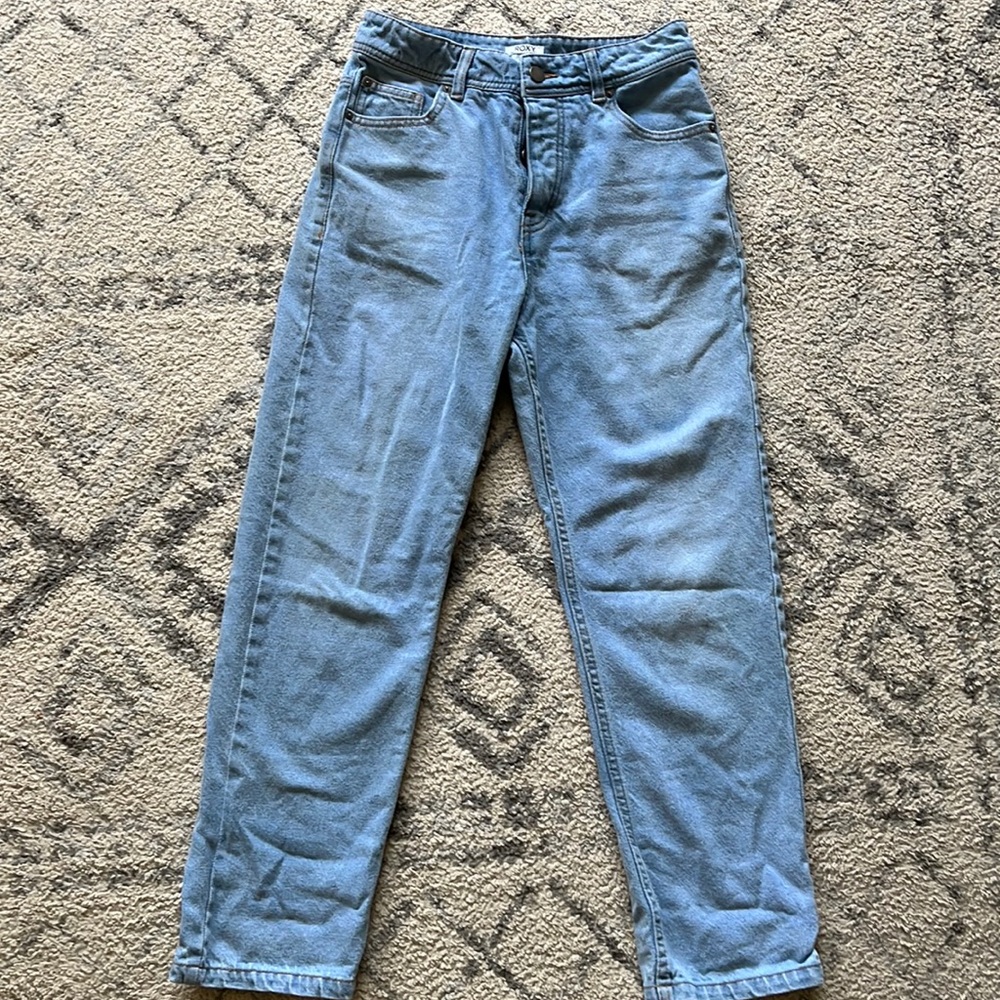 Roxy women’s size 27 ankle light washed jeans straight leg